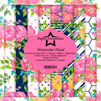 Dixi Craft Paper Favourites Watercolor Floral Designpapiere - Paper Pack